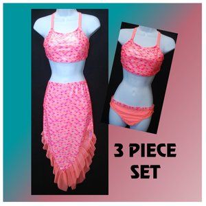 GIRLS 18 ** 3 PC MERMAID SWIM SUIT SET - NEW